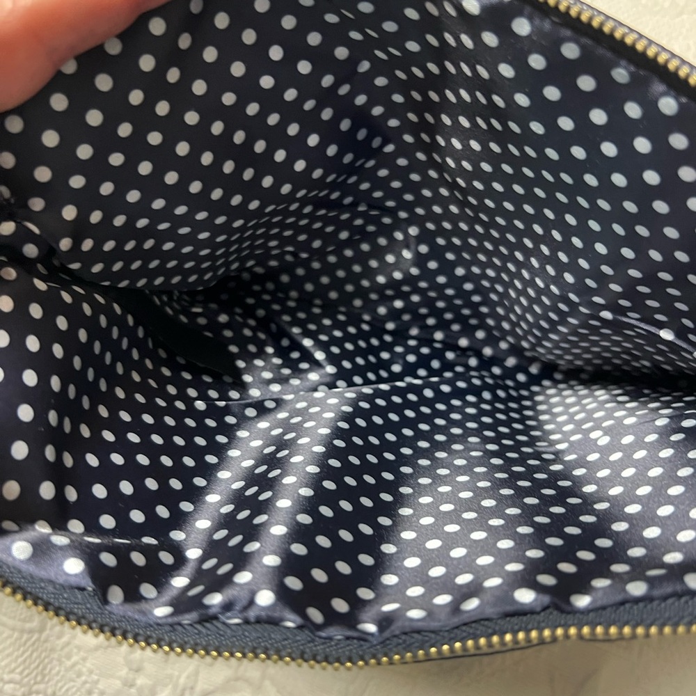 Chico's Navy Textured Clutch with Tassel - Picture 4 of 8